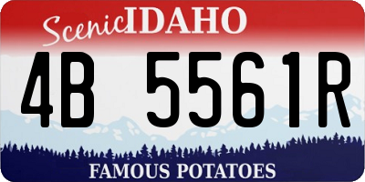 ID license plate 4B5561R