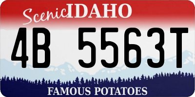 ID license plate 4B5563T