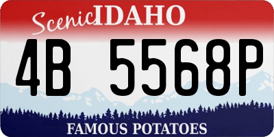 ID license plate 4B5568P