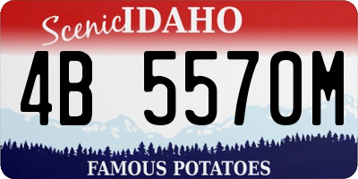 ID license plate 4B5570M