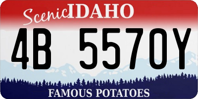 ID license plate 4B5570Y