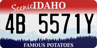 ID license plate 4B5571Y
