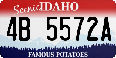ID license plate 4B5572A