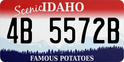 ID license plate 4B5572B