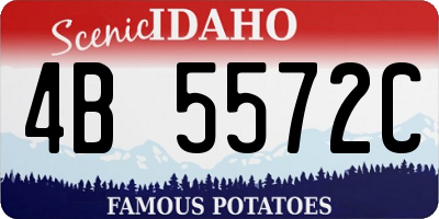 ID license plate 4B5572C