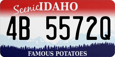 ID license plate 4B5572Q