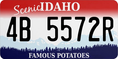 ID license plate 4B5572R