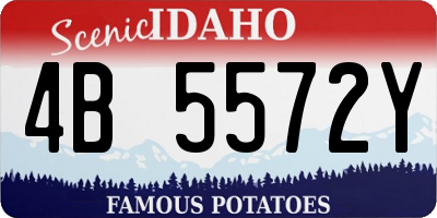 ID license plate 4B5572Y