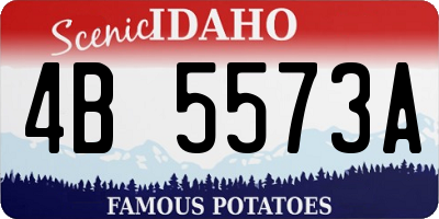 ID license plate 4B5573A