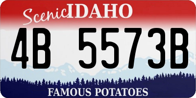 ID license plate 4B5573B