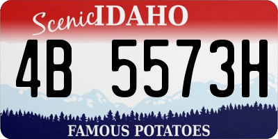 ID license plate 4B5573H