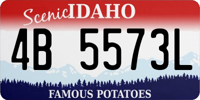 ID license plate 4B5573L