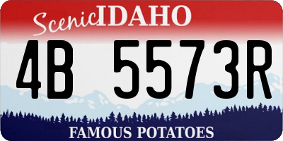 ID license plate 4B5573R
