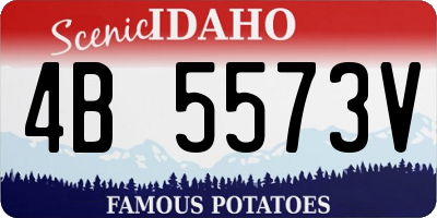 ID license plate 4B5573V