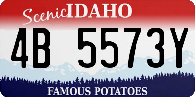 ID license plate 4B5573Y