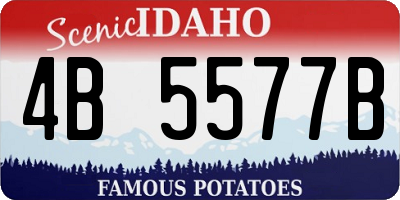 ID license plate 4B5577B