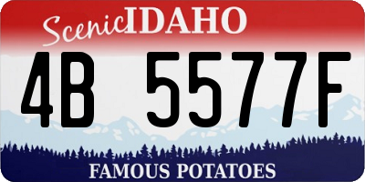 ID license plate 4B5577F
