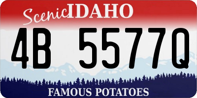 ID license plate 4B5577Q