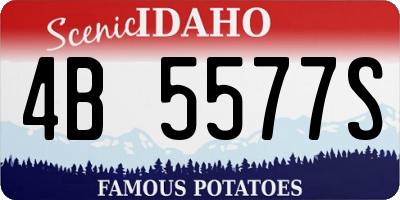 ID license plate 4B5577S