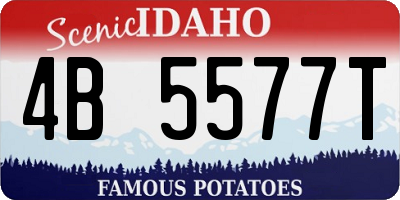 ID license plate 4B5577T