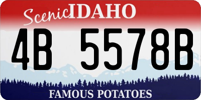 ID license plate 4B5578B