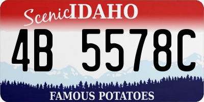 ID license plate 4B5578C