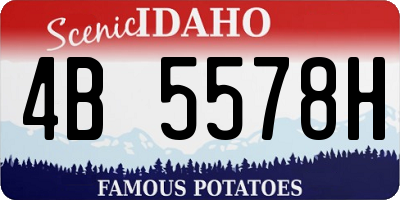 ID license plate 4B5578H