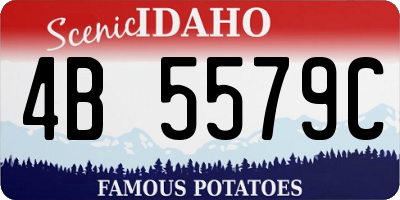 ID license plate 4B5579C