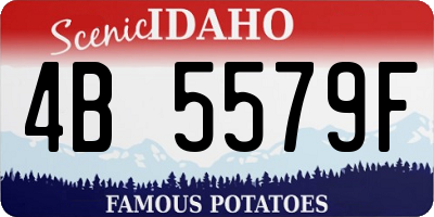 ID license plate 4B5579F