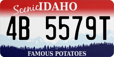 ID license plate 4B5579T