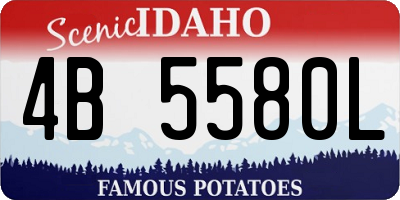 ID license plate 4B5580L