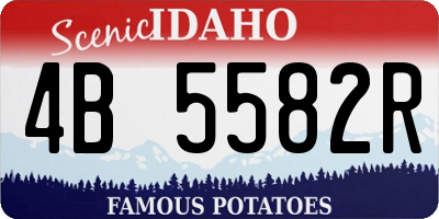 ID license plate 4B5582R