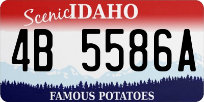 ID license plate 4B5586A