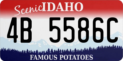 ID license plate 4B5586C