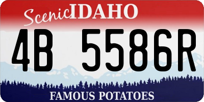 ID license plate 4B5586R