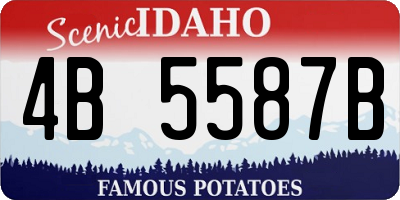 ID license plate 4B5587B