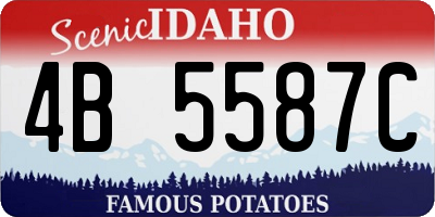 ID license plate 4B5587C