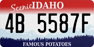 ID license plate 4B5587F