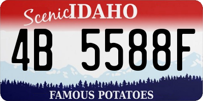ID license plate 4B5588F