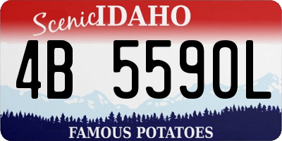 ID license plate 4B5590L