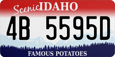 ID license plate 4B5595D