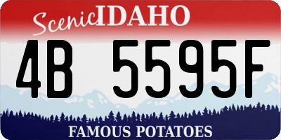 ID license plate 4B5595F