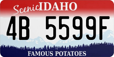 ID license plate 4B5599F