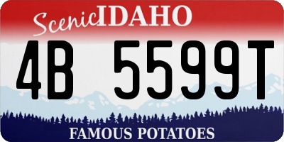 ID license plate 4B5599T