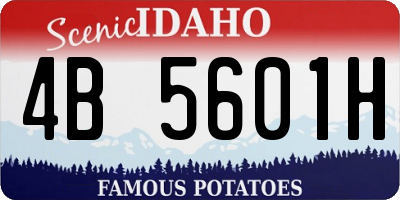 ID license plate 4B5601H