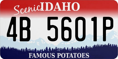 ID license plate 4B5601P