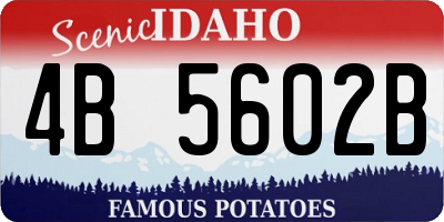ID license plate 4B5602B