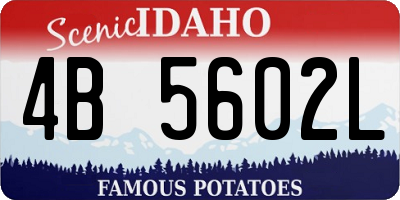 ID license plate 4B5602L