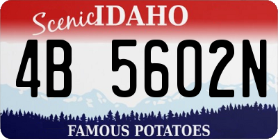 ID license plate 4B5602N
