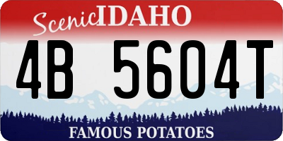 ID license plate 4B5604T
